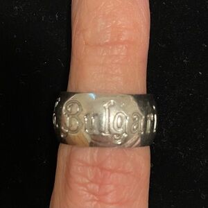 Vintage Limited Edition Bulgari Sterling Silver Ring